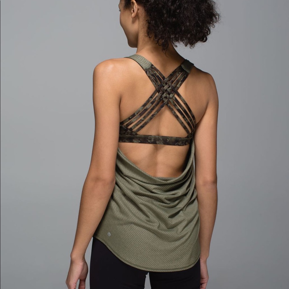 Lululemon Wild Tank Size 4 Army Green